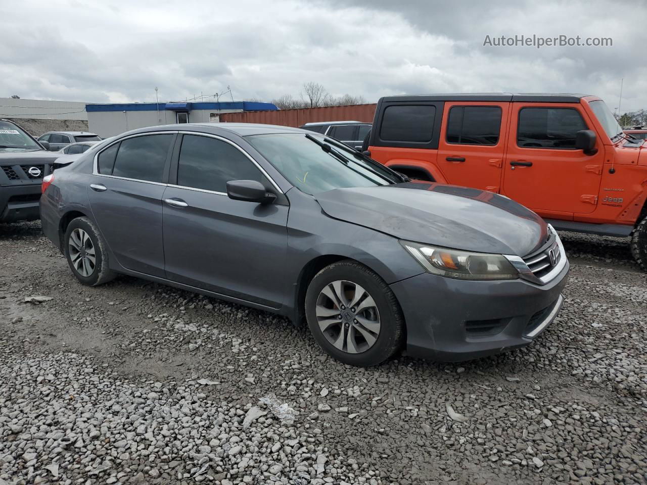 2014 Honda Accord Lx Gray vin: 1HGCR2F31EA086986