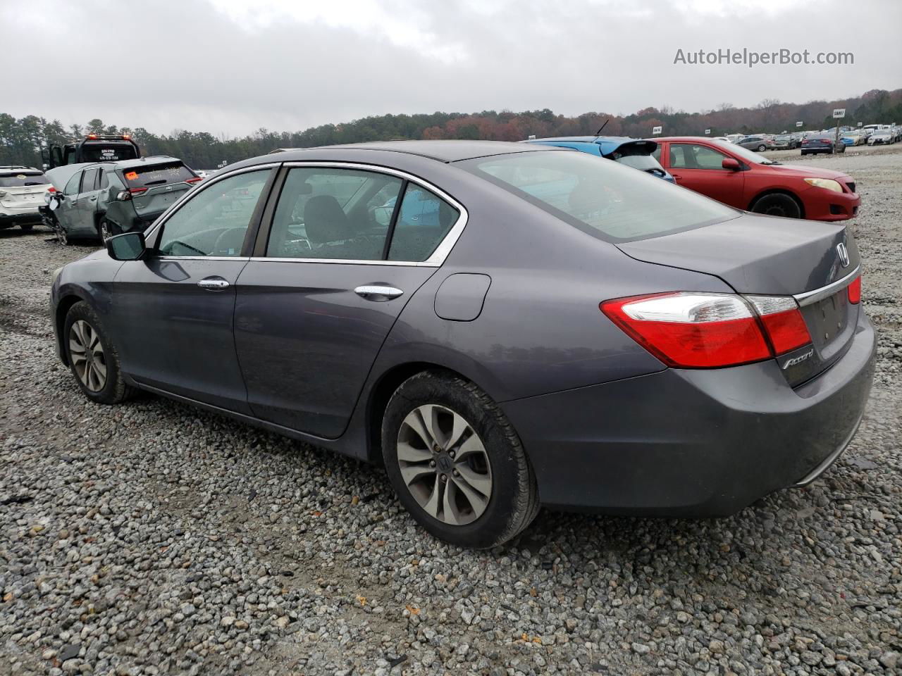 2014 Honda Accord Lx Gray vin: 1HGCR2F31EA097308