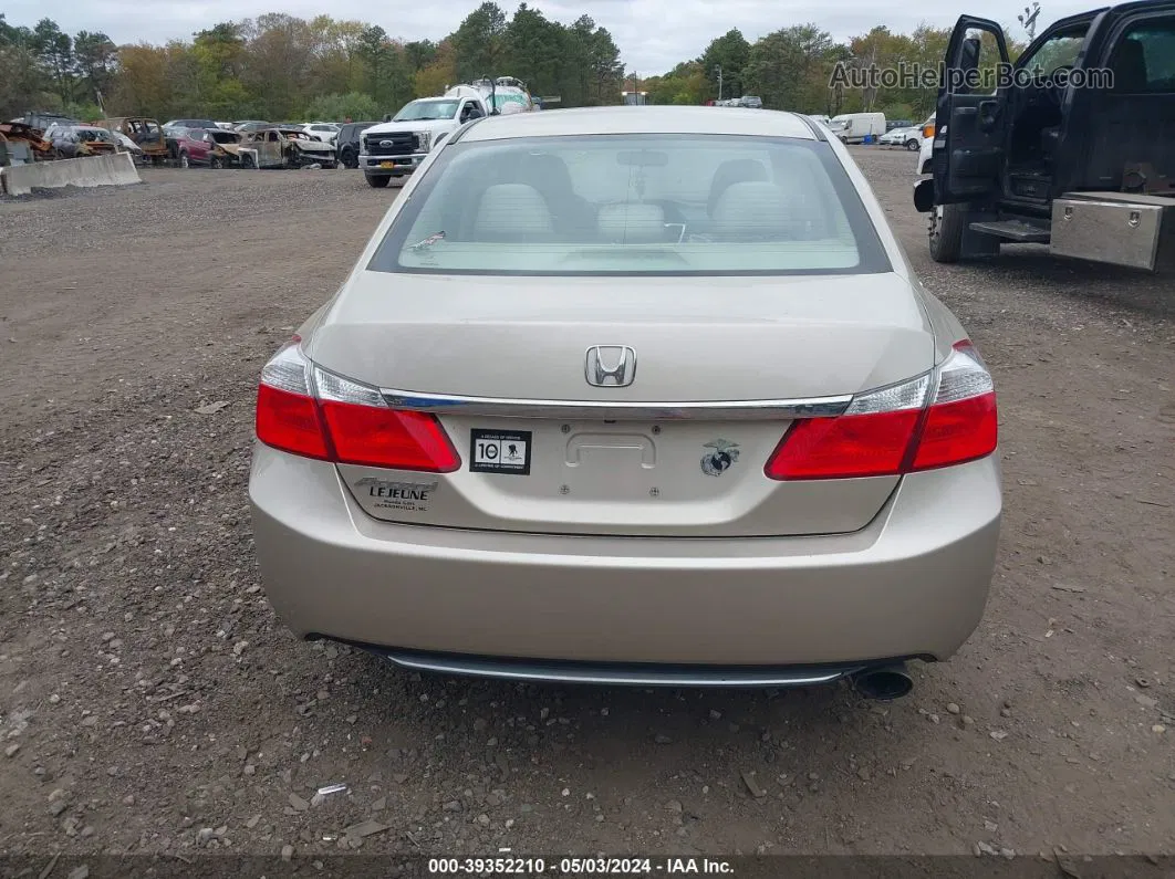 2014 Honda Accord Lx Beige vin: 1HGCR2F31EA176459