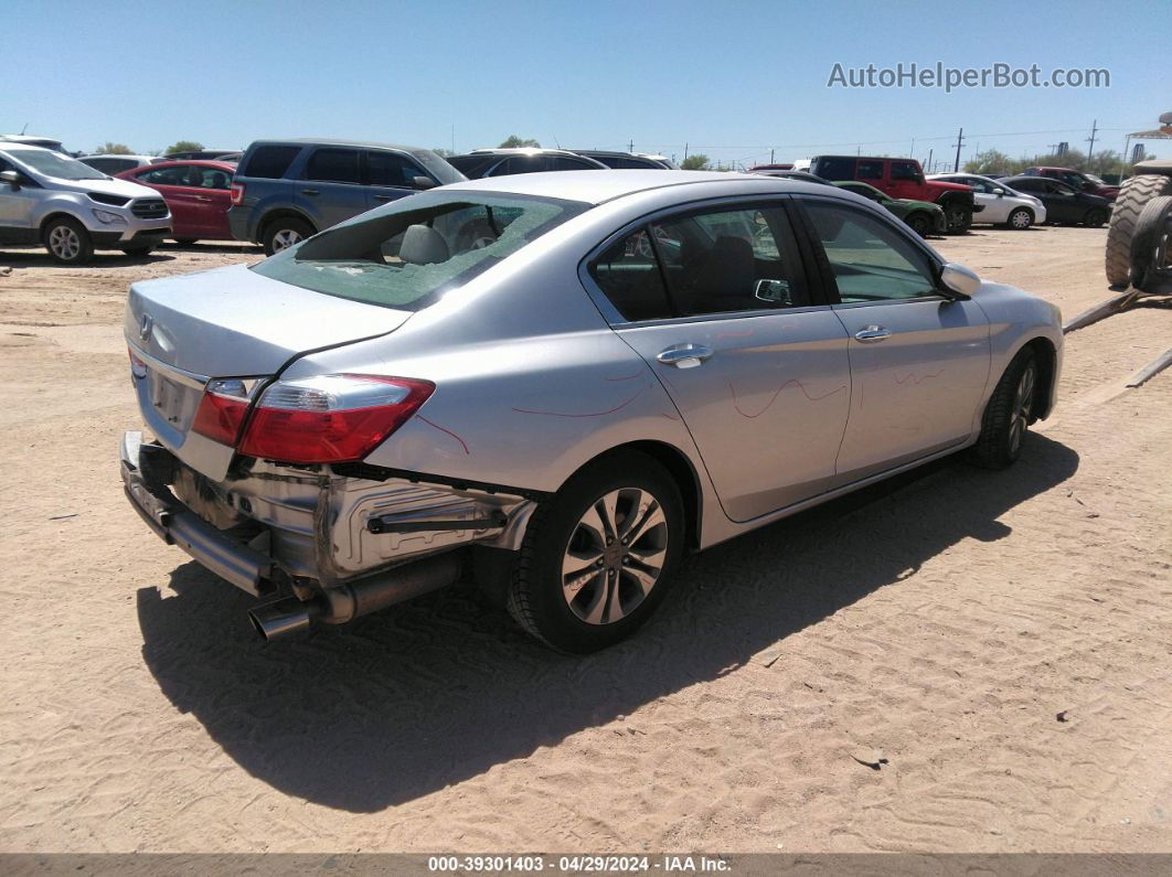 2014 Honda Accord Lx Silver vin: 1HGCR2F31EA203420