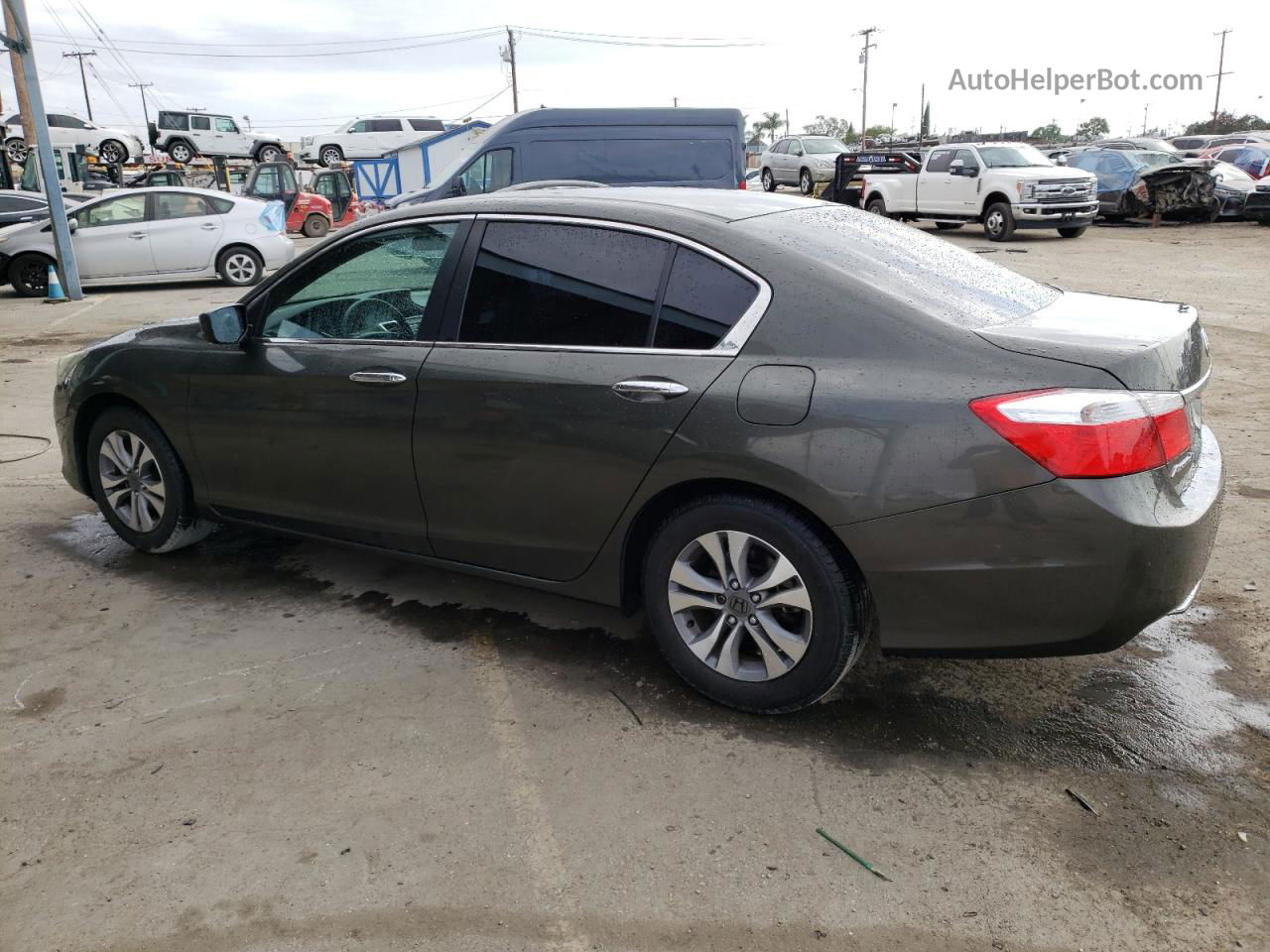 2014 Honda Accord Lx Gray vin: 1HGCR2F31EA238989