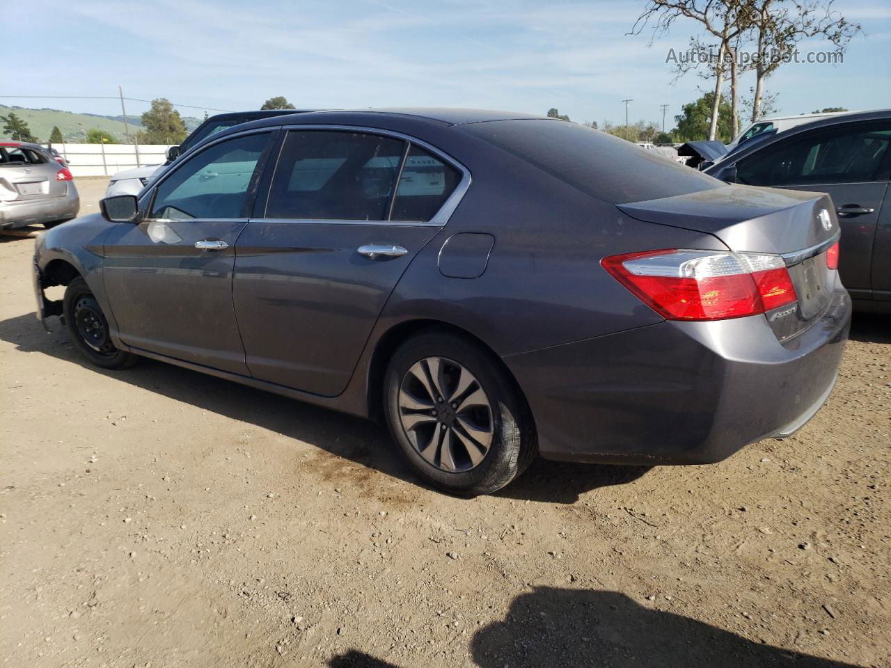 2014 Honda Accord Lx Gray vin: 1HGCR2F31EA260765