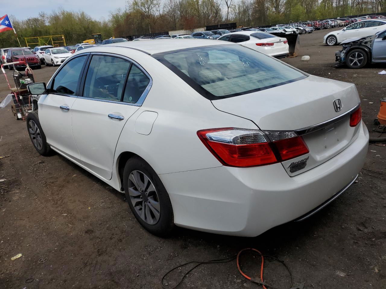 2014 Honda Accord Lx White vin: 1HGCR2F31EA267859