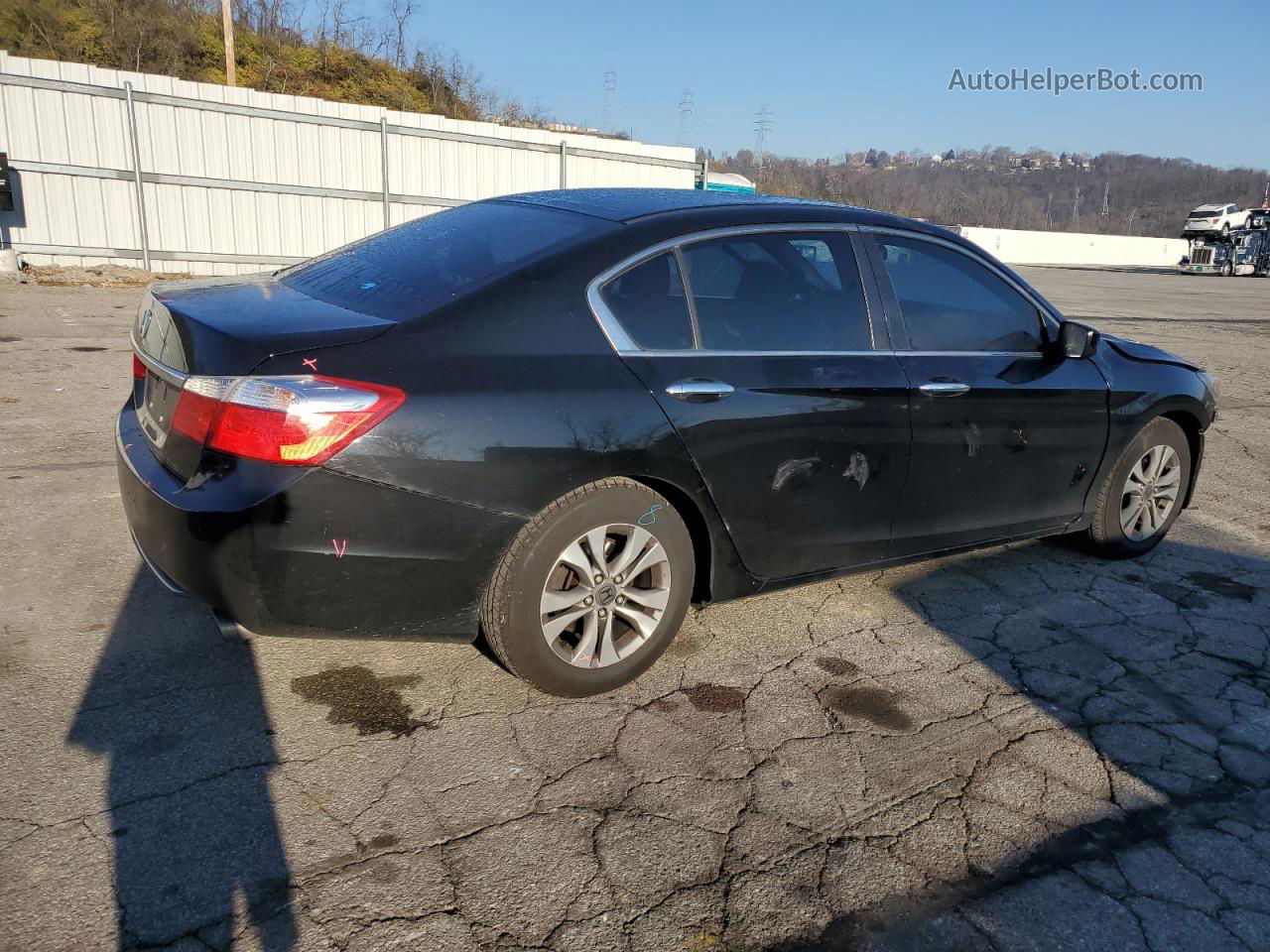 2014 Honda Accord Lx Black vin: 1HGCR2F31EA282054