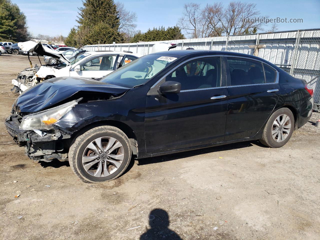 2015 Honda Accord Lx Black vin: 1HGCR2F31FA047896