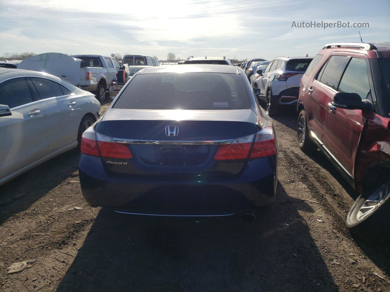 2015 Honda Accord Lx Blue vin: 1HGCR2F31FA173689