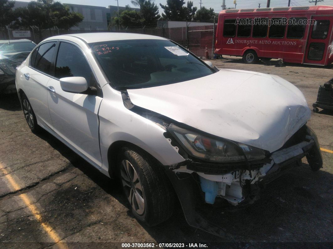 2015 Honda Accord Sedan Lx White vin: 1HGCR2F31FA223197