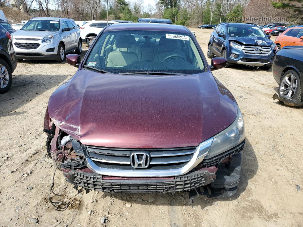 2015 Honda Accord Lx Maroon vin: 1HGCR2F31FA229453