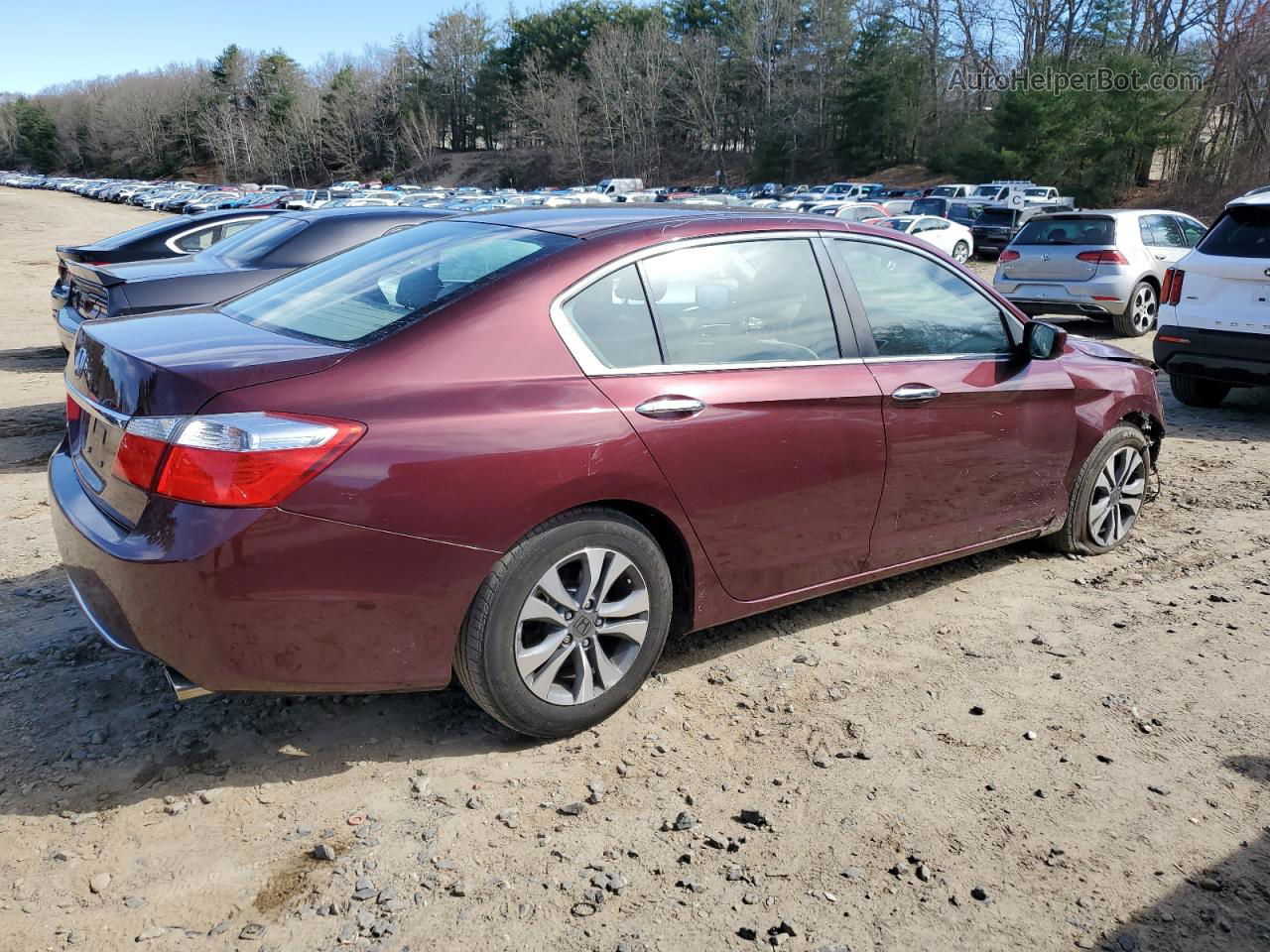 2015 Honda Accord Lx Maroon vin: 1HGCR2F31FA229453