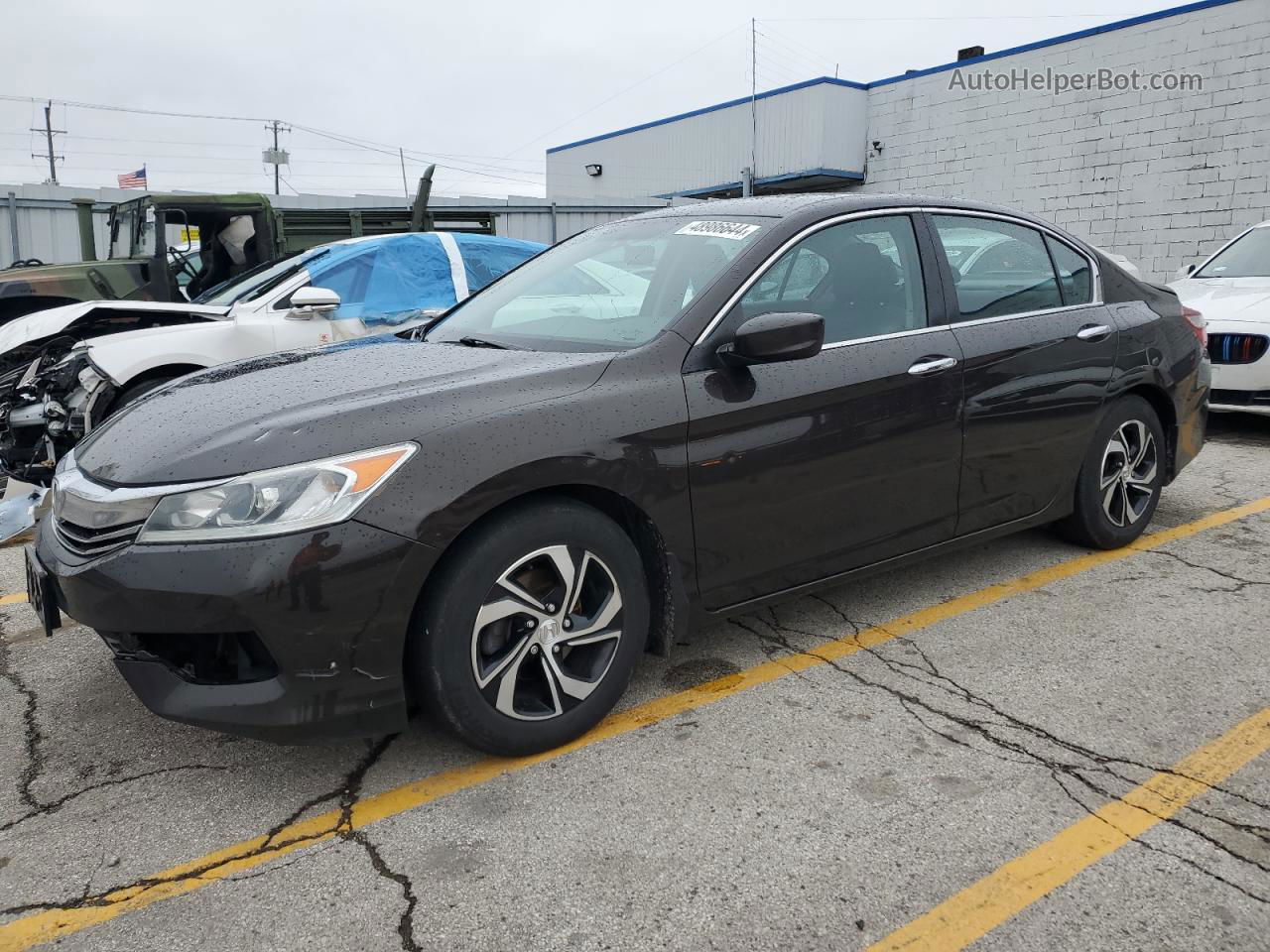 2016 Honda Accord Lx Black vin: 1HGCR2F31GA048130