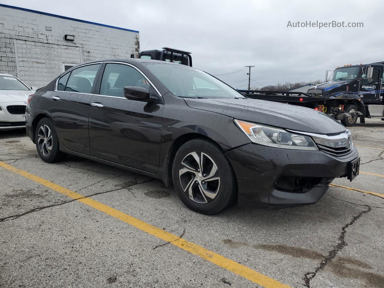 2016 Honda Accord Lx Black vin: 1HGCR2F31GA048130