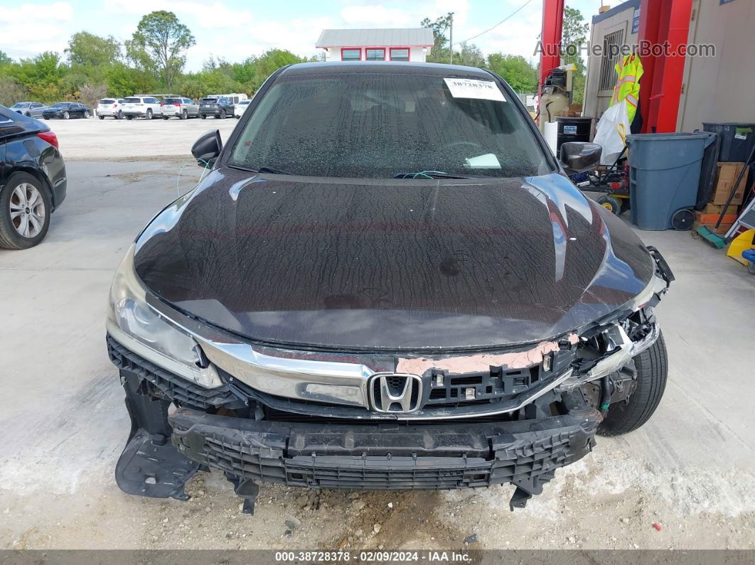 2016 Honda Accord Lx Black vin: 1HGCR2F31GA080706