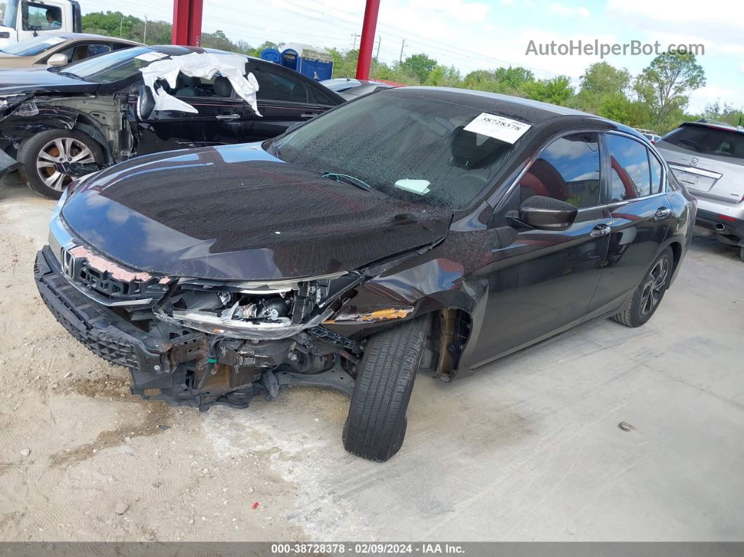 2016 Honda Accord Lx Black vin: 1HGCR2F31GA080706