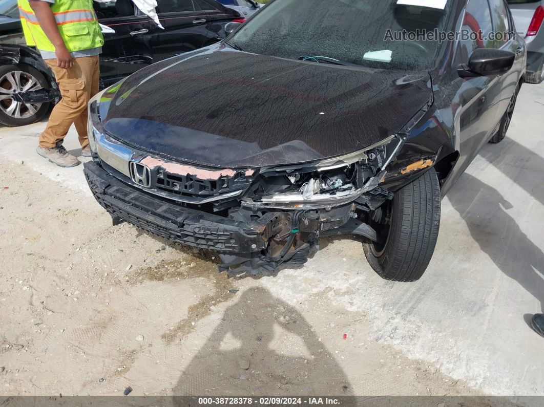 2016 Honda Accord Lx Black vin: 1HGCR2F31GA080706