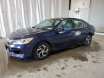 2016 Honda Accord Lx Blue vin: 1HGCR2F31GA121271