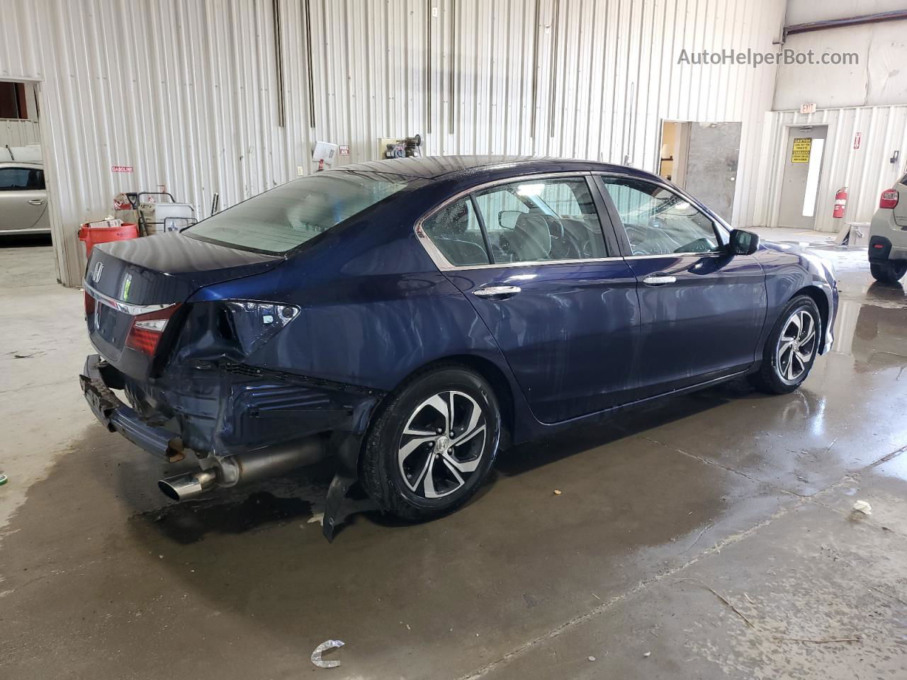 2016 Honda Accord Lx Blue vin: 1HGCR2F31GA121271