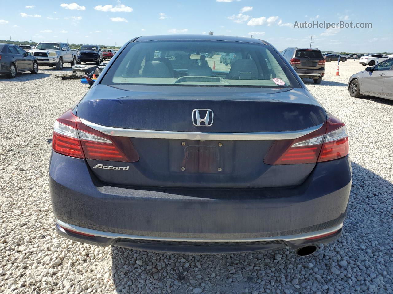 2016 Honda Accord Lx Blue vin: 1HGCR2F31GA216283