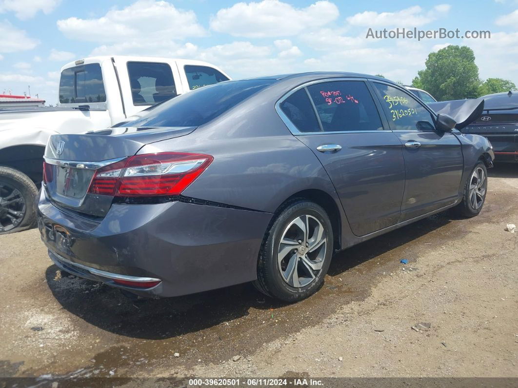 2016 Honda Accord Lx Gray vin: 1HGCR2F31GA224870