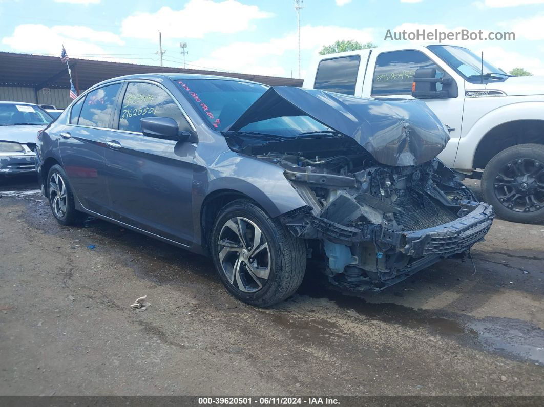 2016 Honda Accord Lx Gray vin: 1HGCR2F31GA224870