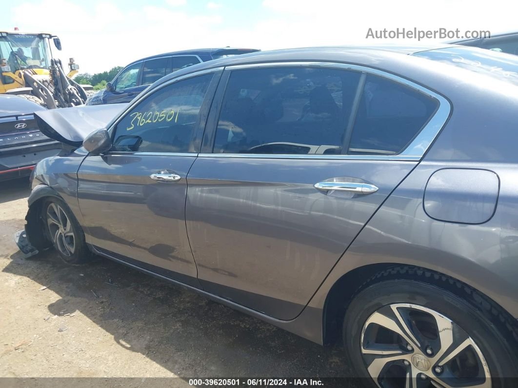 2016 Honda Accord Lx Gray vin: 1HGCR2F31GA224870