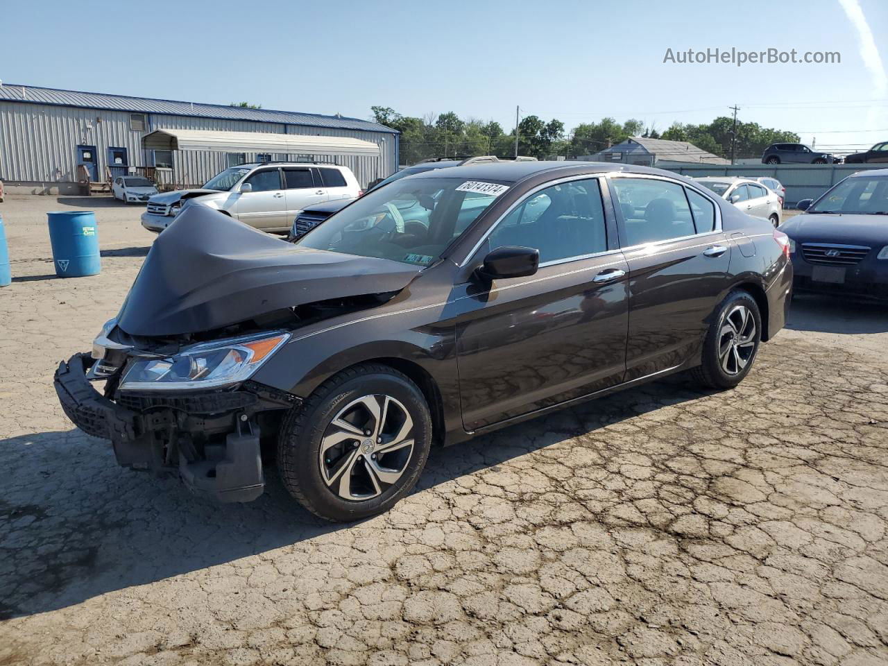 2016 Honda Accord Lx Коричневый vin: 1HGCR2F31GA240812