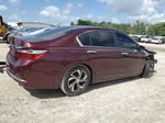 2017 Honda Accord Lx Maroon vin: 1HGCR2F31HA081355