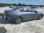 2017 Honda Accord Lx Gray vin: 1HGCR2F31HA117996