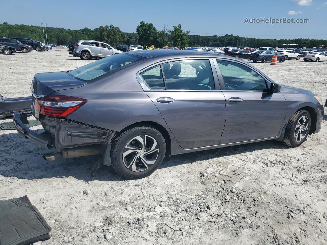 2017 Honda Accord Lx Gray vin: 1HGCR2F31HA117996