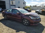 2017 Honda Accord Lx Maroon vin: 1HGCR2F31HA130134