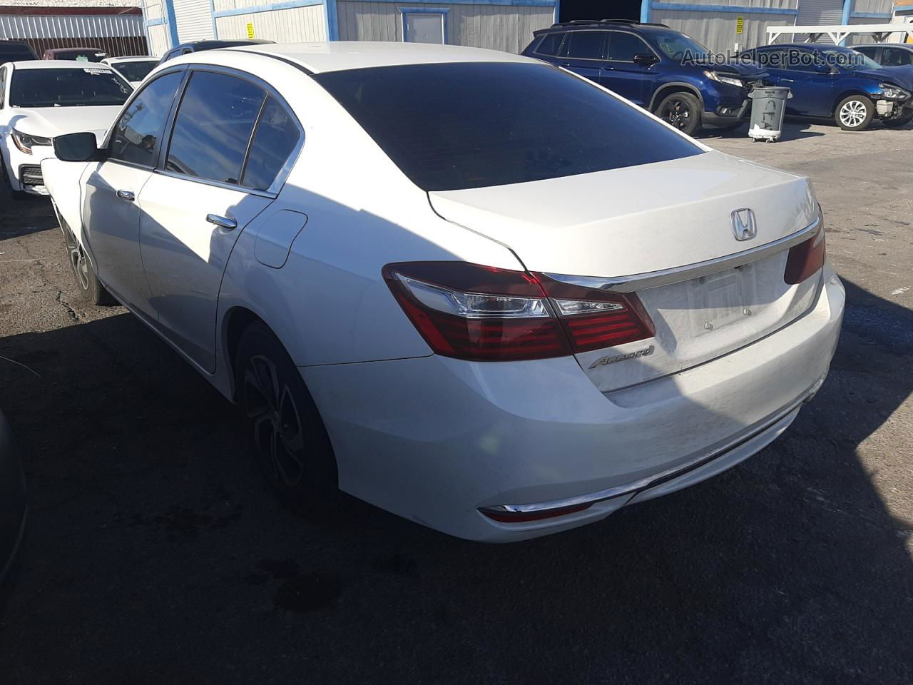 2017 Honda Accord Lx White vin: 1HGCR2F31HA140744