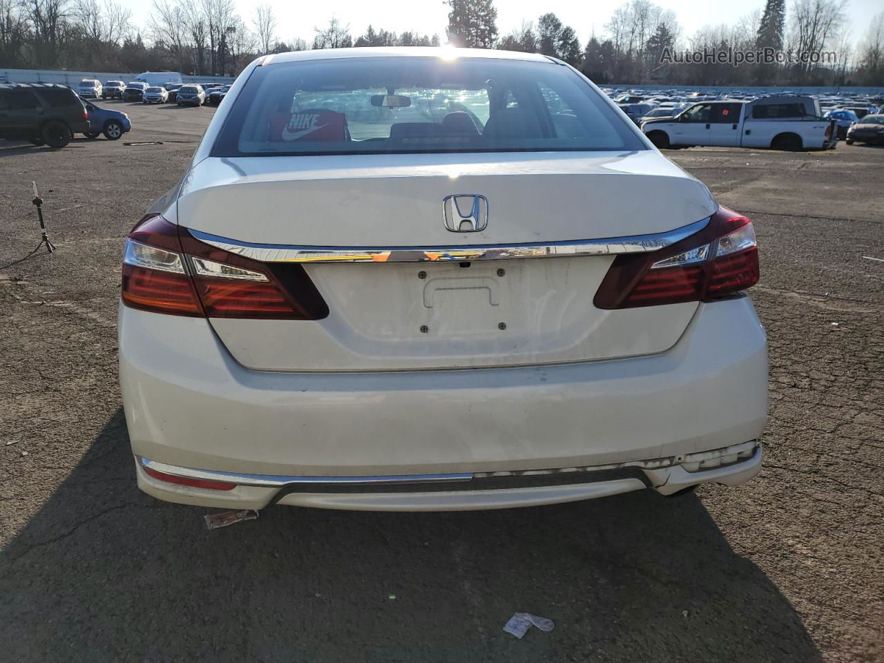 2017 Honda Accord Lx White vin: 1HGCR2F31HA185912