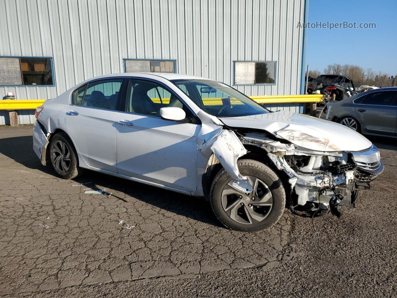 2017 Honda Accord Lx White vin: 1HGCR2F31HA185912