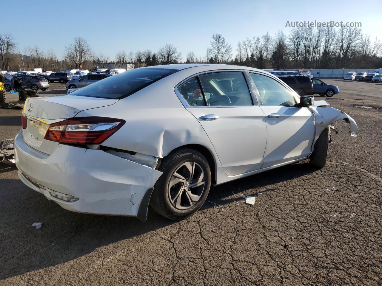 2017 Honda Accord Lx Белый vin: 1HGCR2F31HA185912