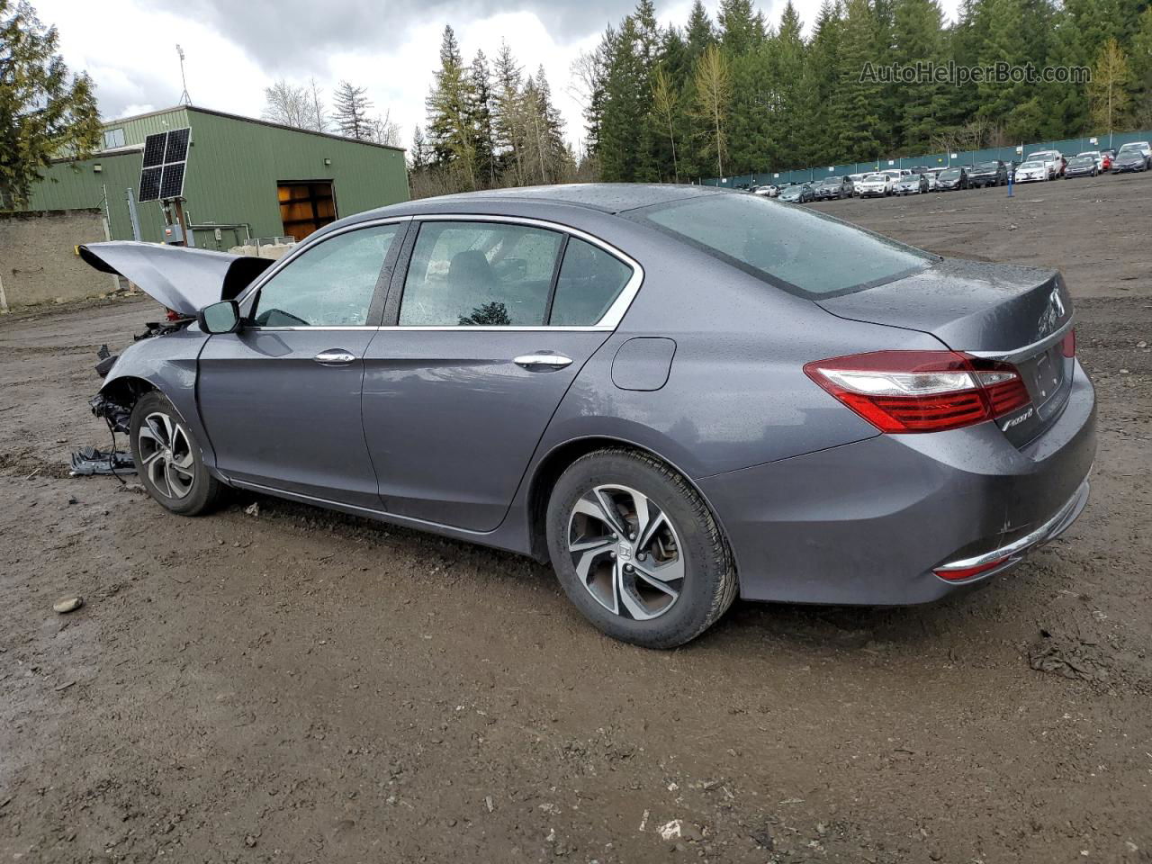 2017 Honda Accord Lx Gray vin: 1HGCR2F31HA216091