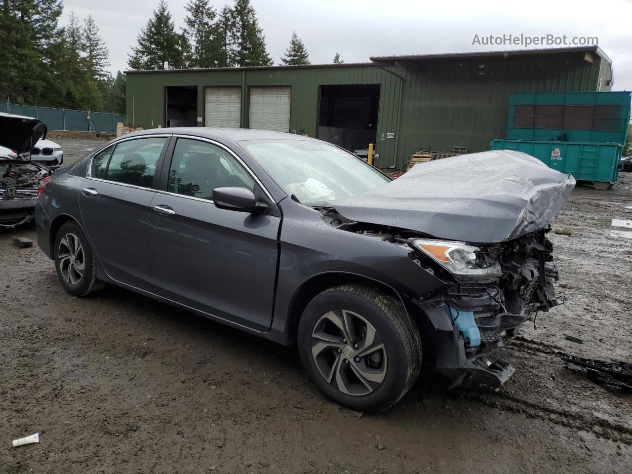 2017 Honda Accord Lx Gray vin: 1HGCR2F31HA216091