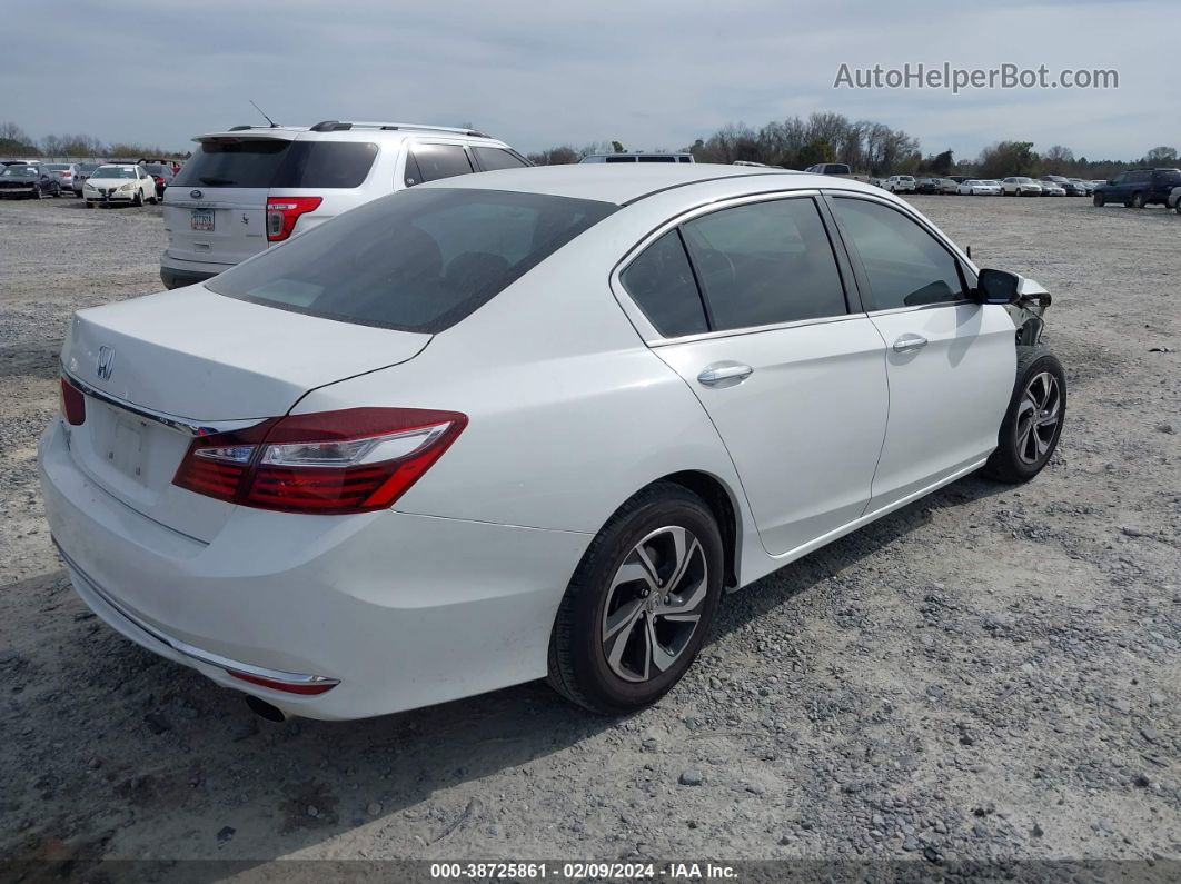 2017 Honda Accord Lx White vin: 1HGCR2F31HA263184