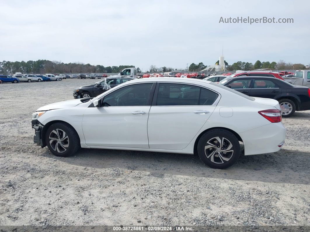 2017 Honda Accord Lx White vin: 1HGCR2F31HA263184