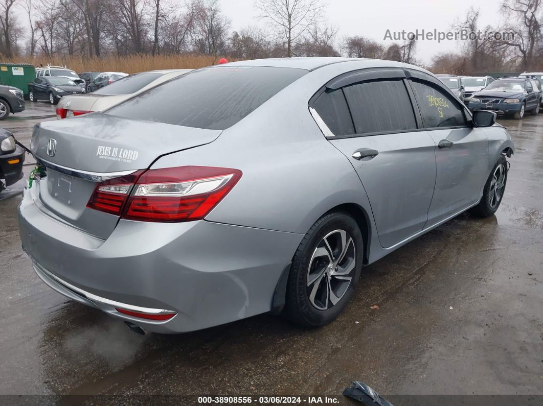 2017 Honda Accord Lx Silver vin: 1HGCR2F31HA290885