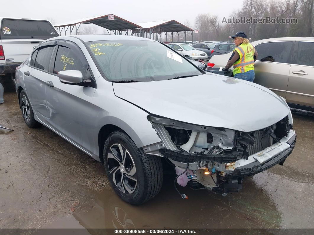 2017 Honda Accord Lx Silver vin: 1HGCR2F31HA290885