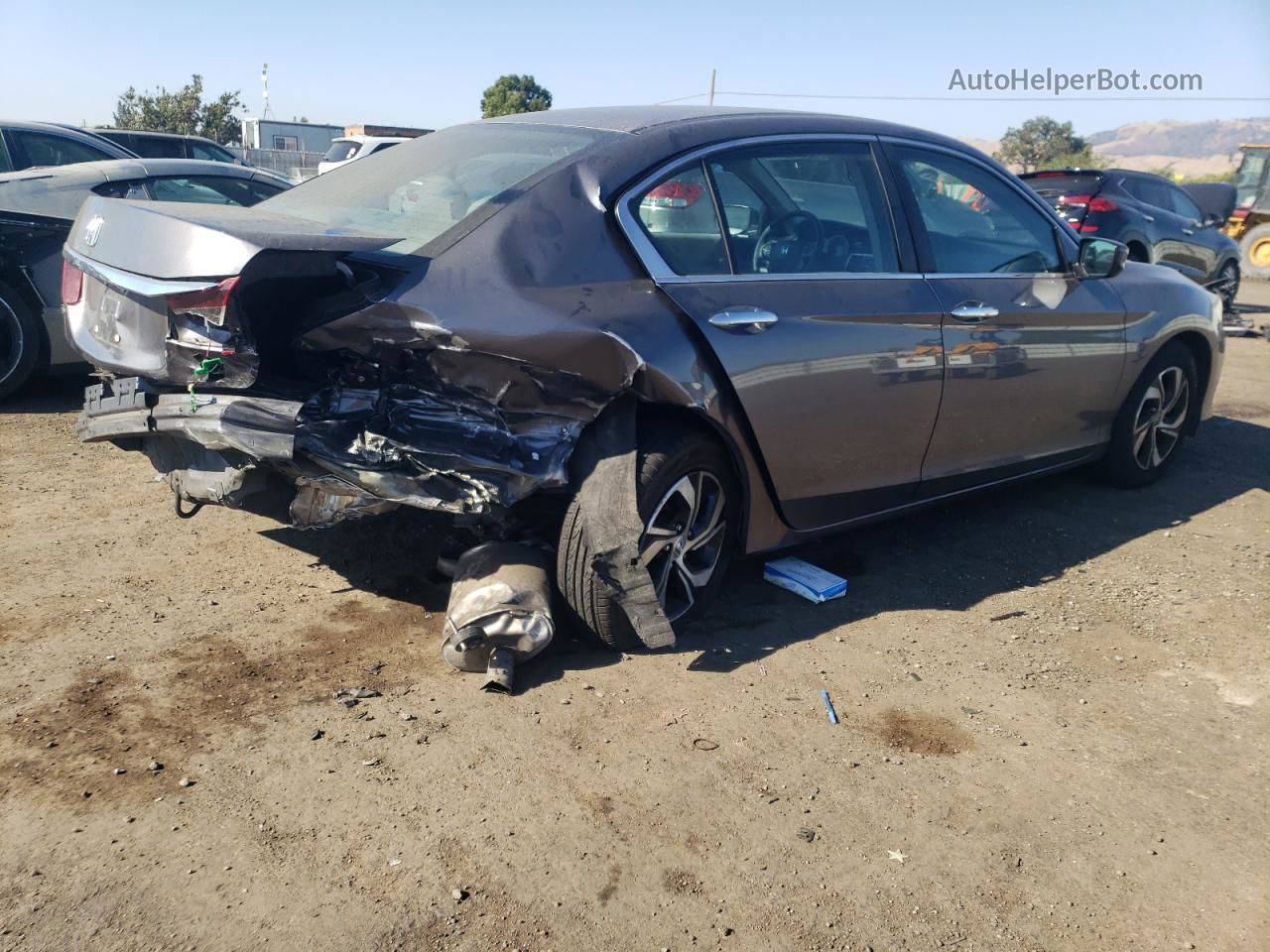 2017 Honda Accord Lx Gray vin: 1HGCR2F31HA302064