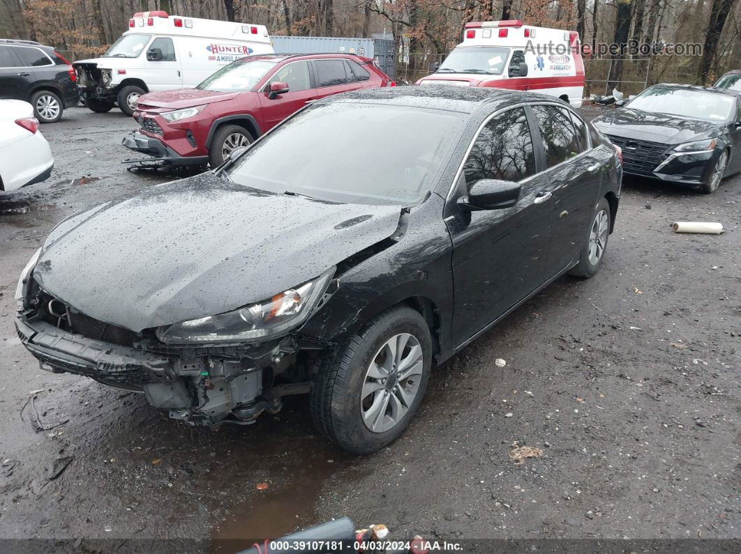 2014 Honda Accord Lx Black vin: 1HGCR2F32EA038252