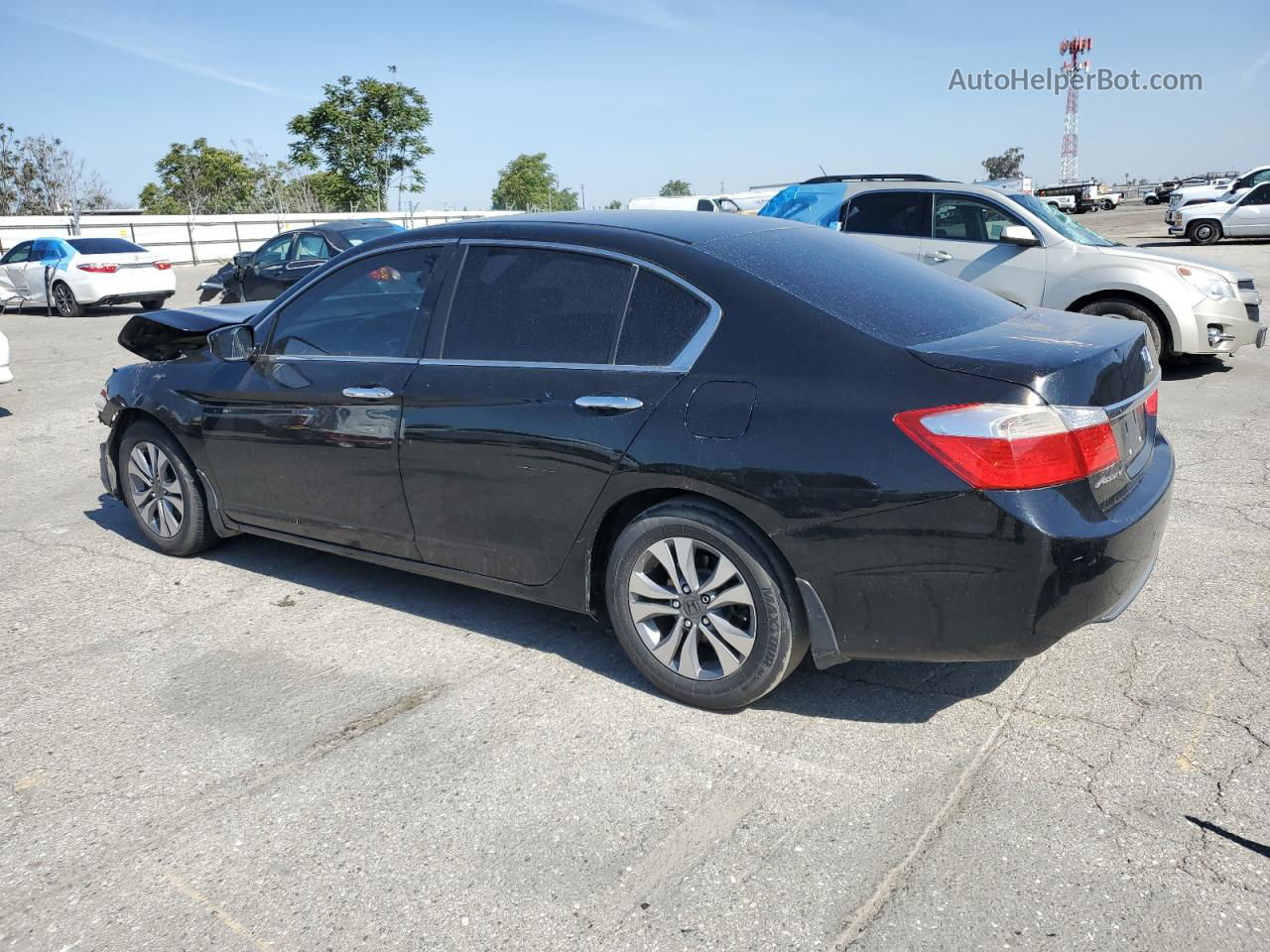 2014 Honda Accord Lx Black vin: 1HGCR2F32EA047002