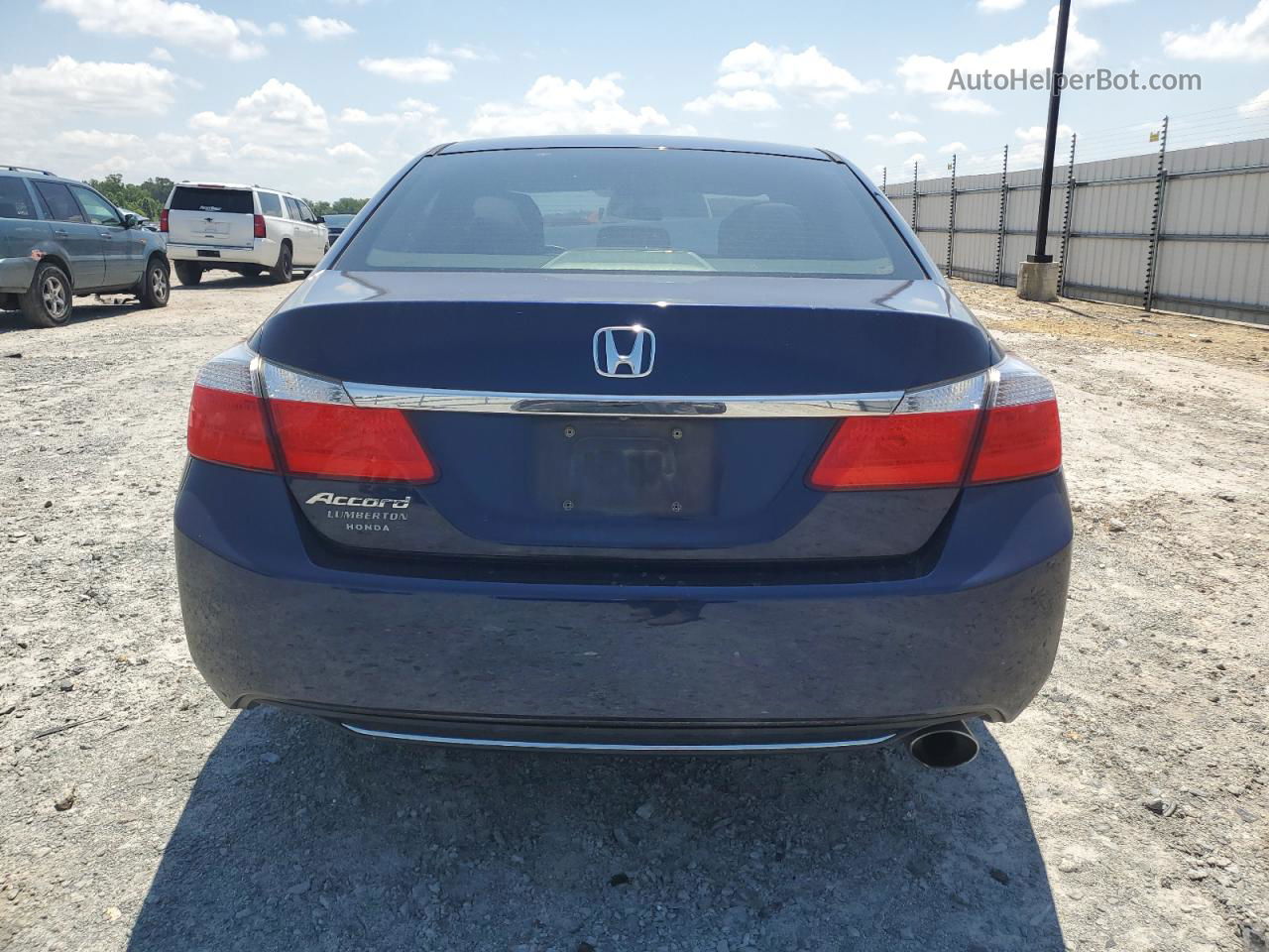 2014 Honda Accord Lx Blue vin: 1HGCR2F32EA085622