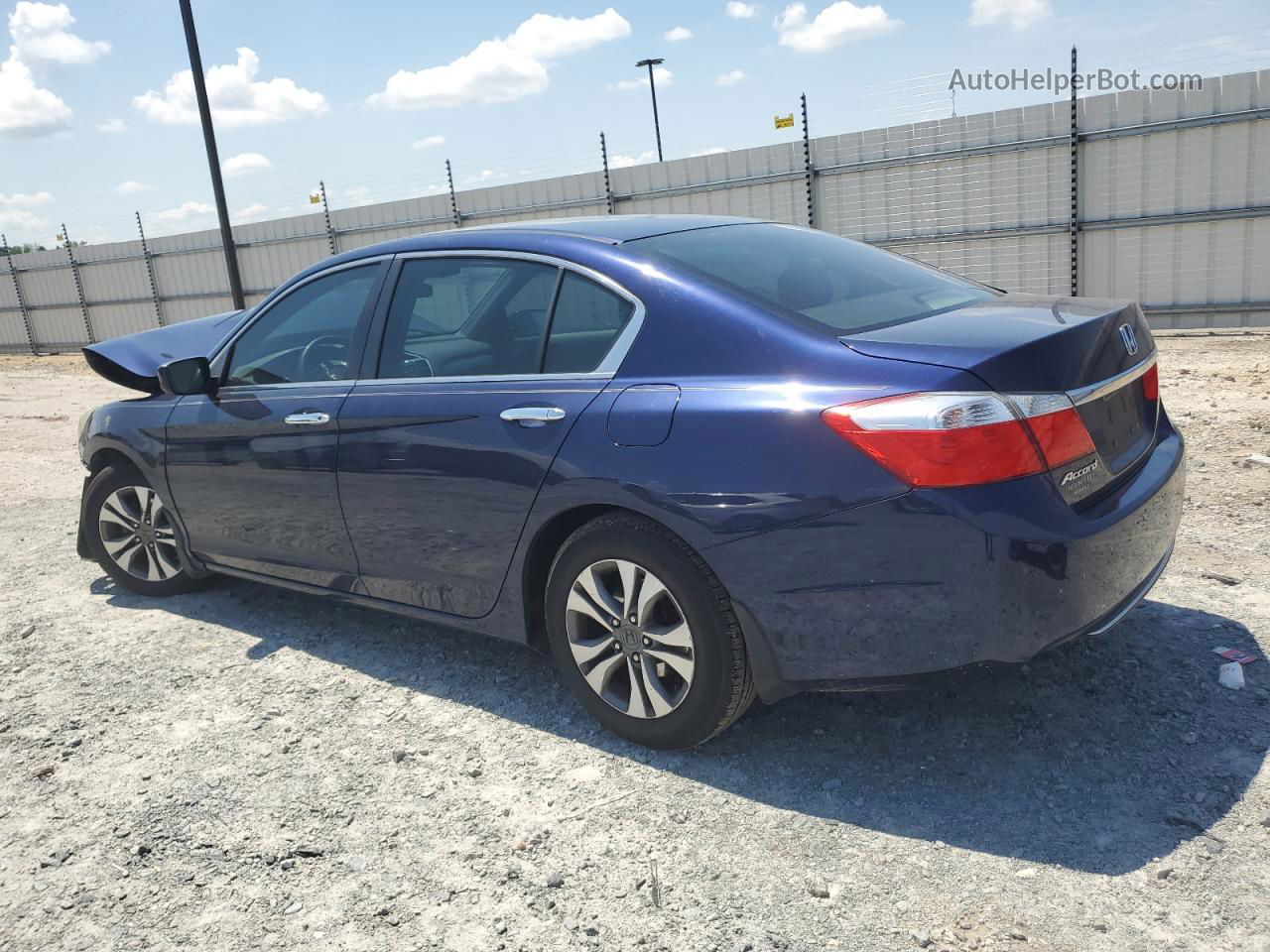 2014 Honda Accord Lx Blue vin: 1HGCR2F32EA085622