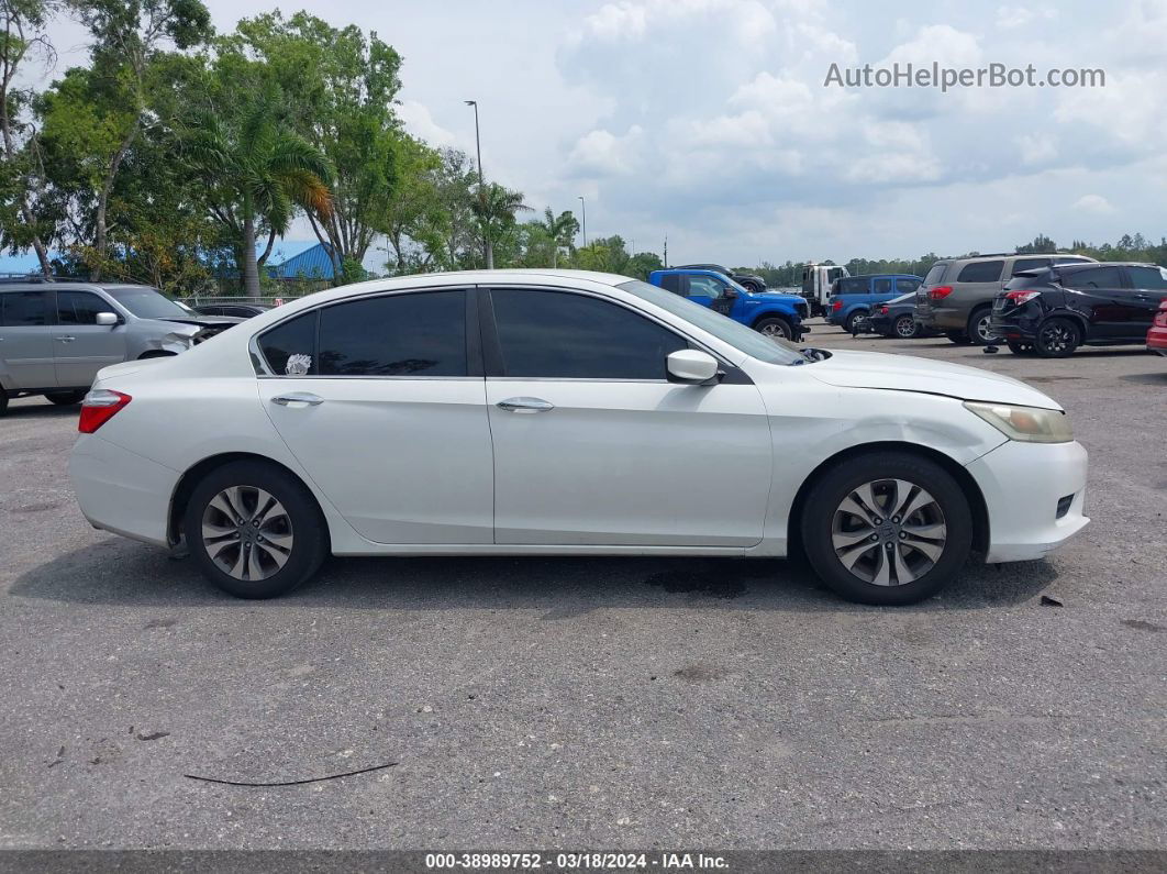 2014 Honda Accord Lx White vin: 1HGCR2F32EA114245