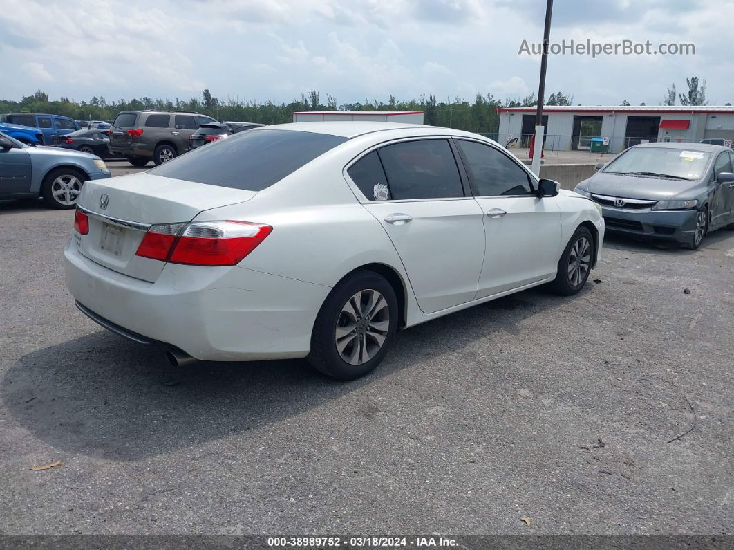 2014 Honda Accord Lx White vin: 1HGCR2F32EA114245