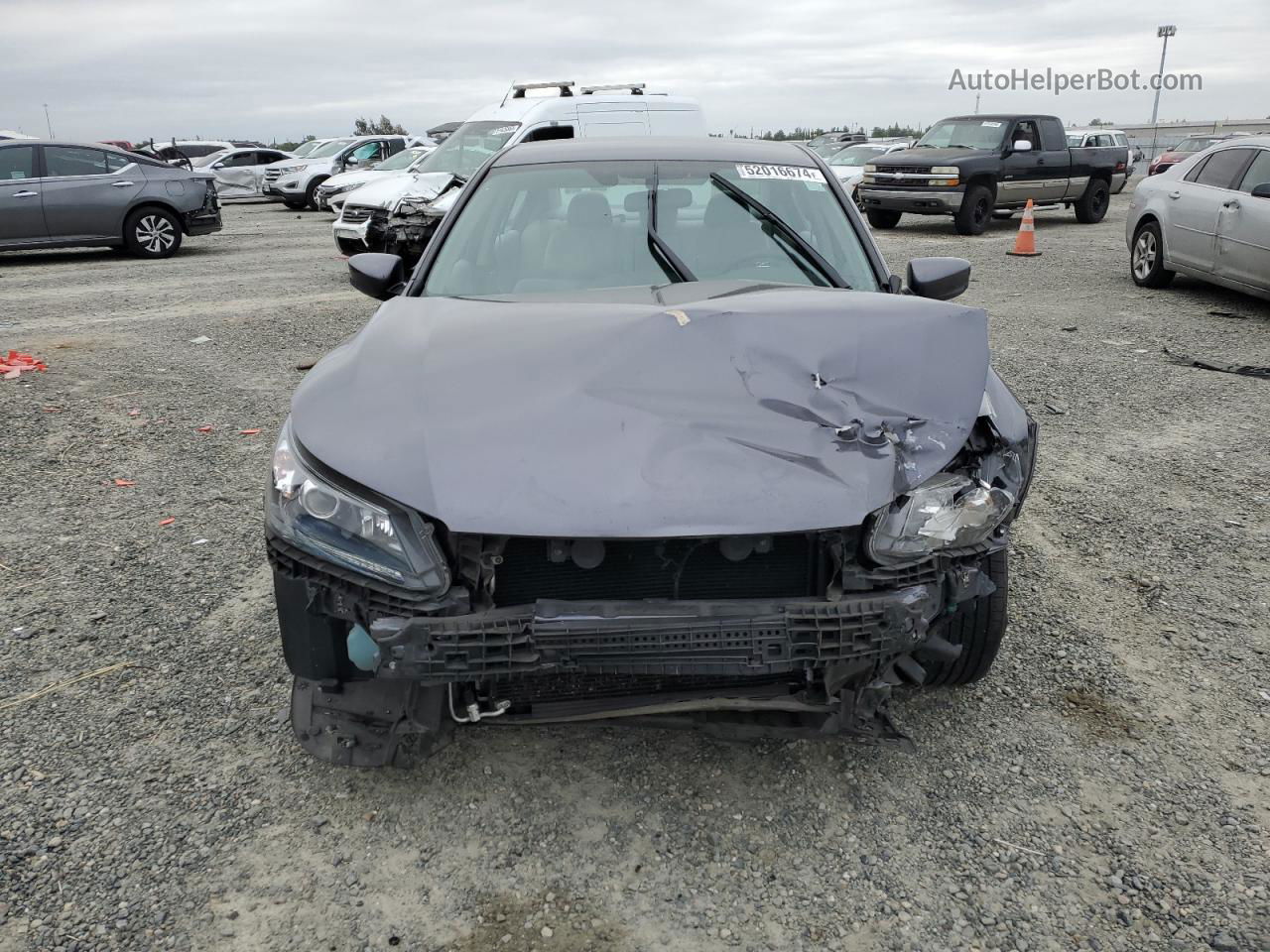 2014 Honda Accord Lx Gray vin: 1HGCR2F32EA188040