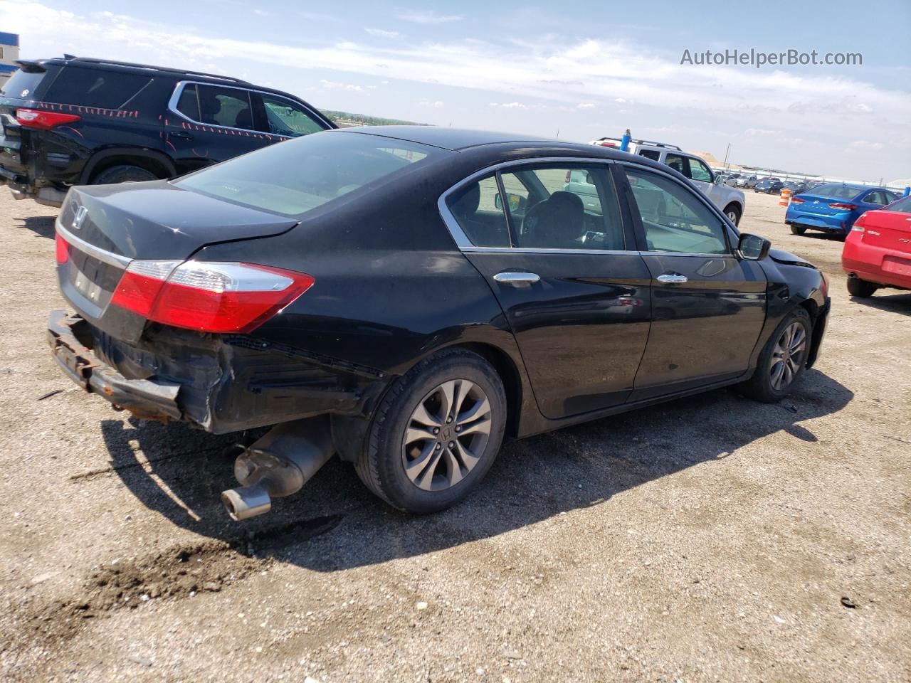 2014 Honda Accord Lx Black vin: 1HGCR2F32EA192136