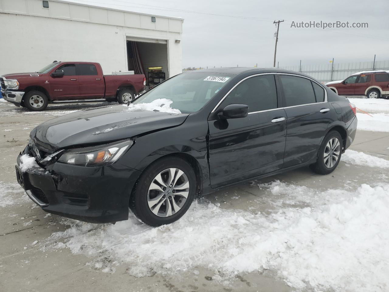 2014 Honda Accord Lx Black vin: 1HGCR2F32EA254408