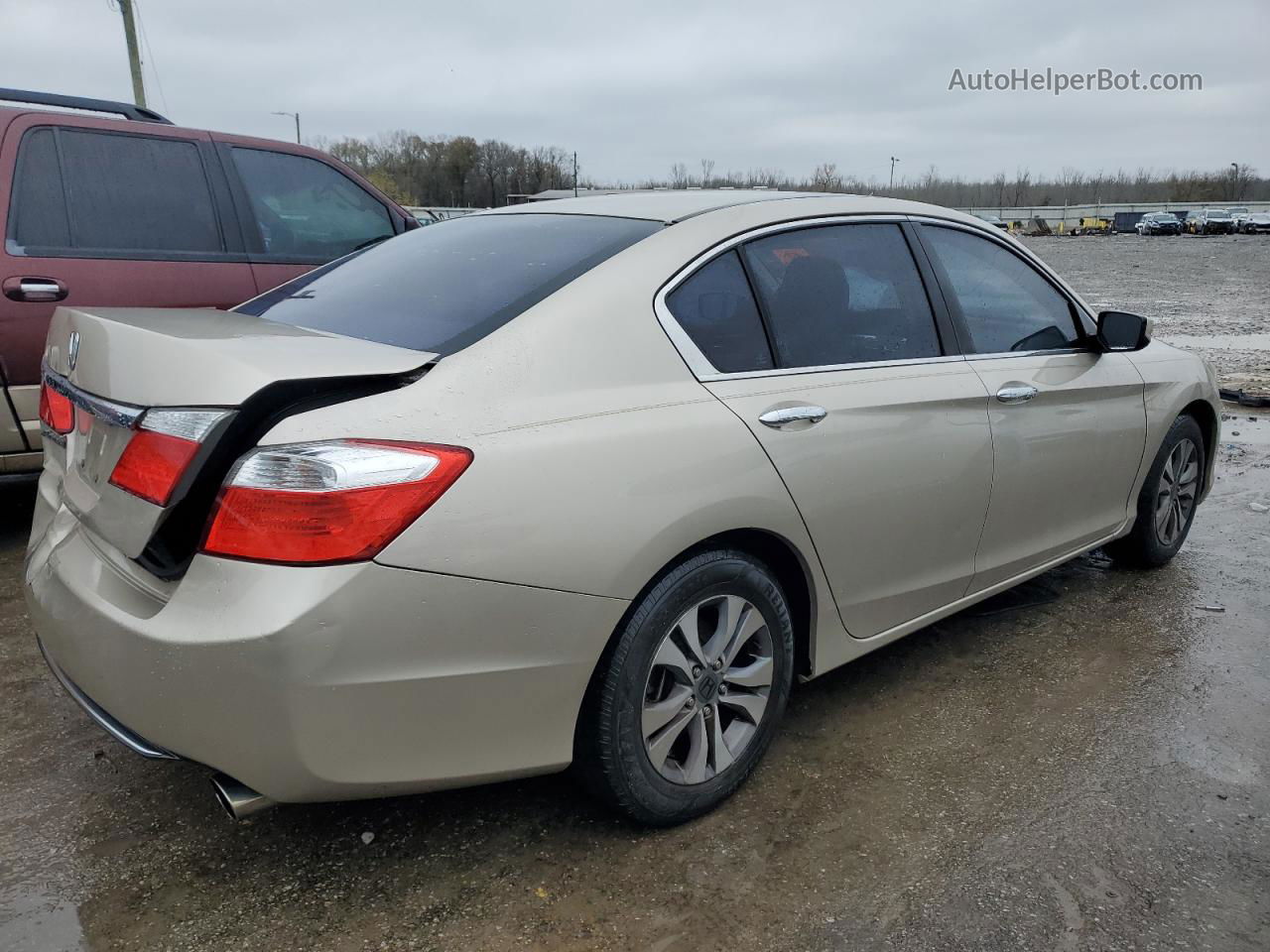 2014 Honda Accord Lx Beige vin: 1HGCR2F32EA256692